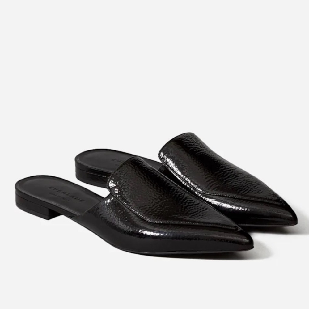 Everlane Boss Loafer Mule Black Patent Leather 
Size 6 - Picture 4 of 11